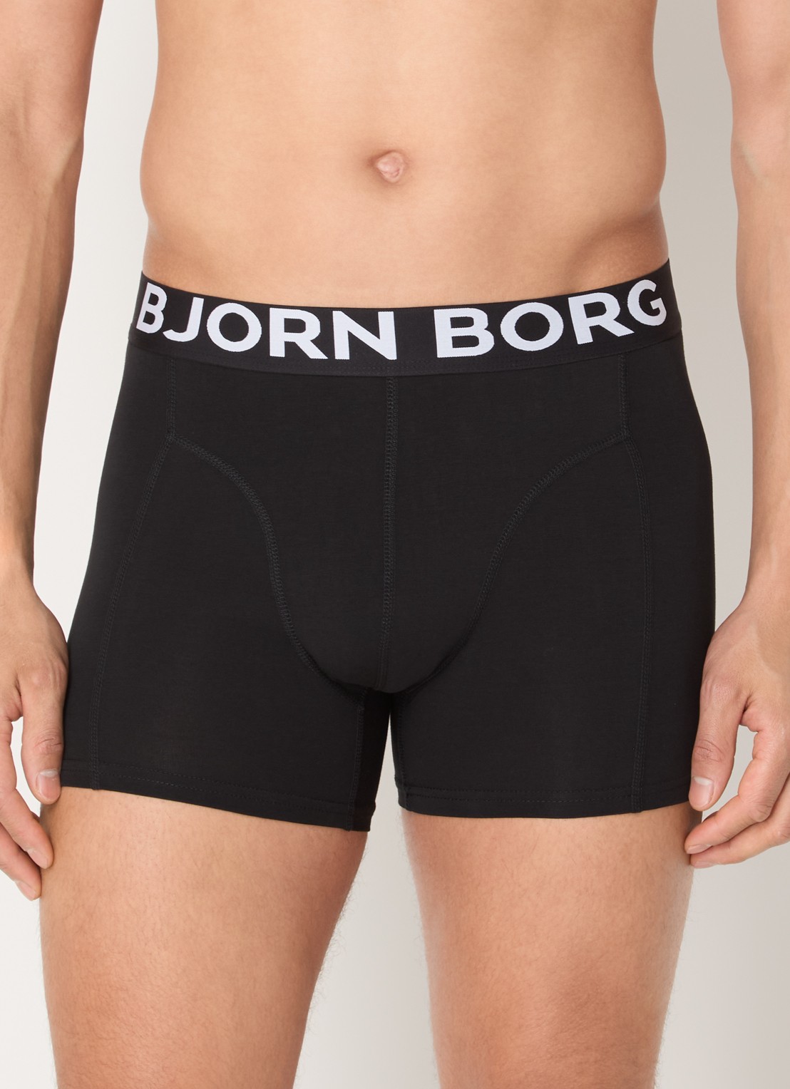 Björn Borg Boxershorts met logoband in 3-pack - detail royalblauw