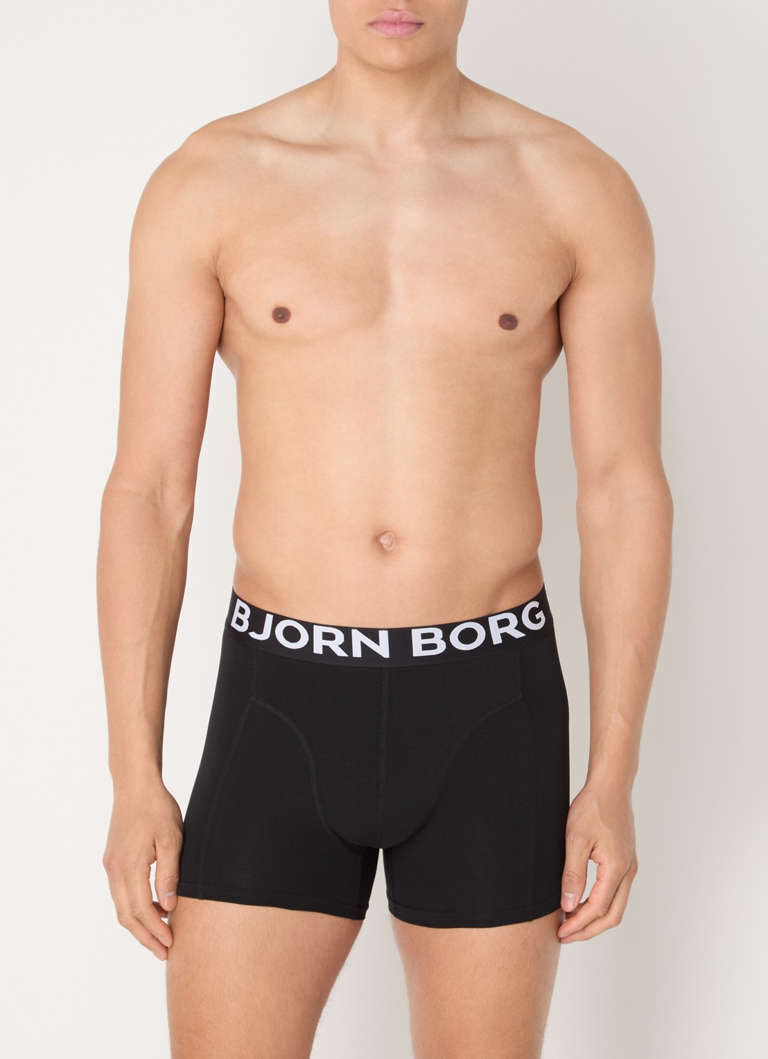Björn Borg Boxershorts met logoband in 3-pack - voorkant 3 royalblauw
