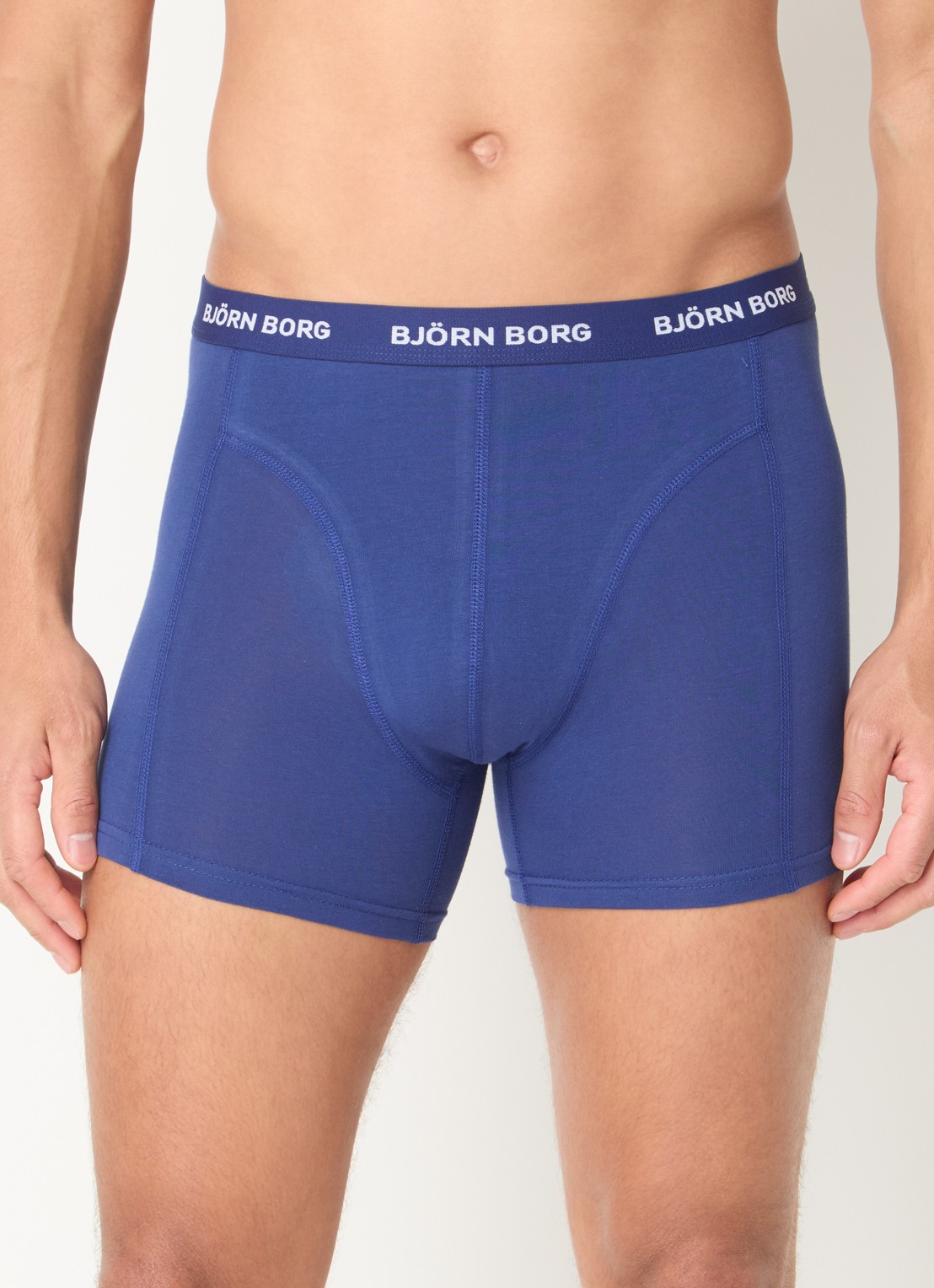 Björn Borg Boxershorts met logoband in 3-pack - detail 2 indigo