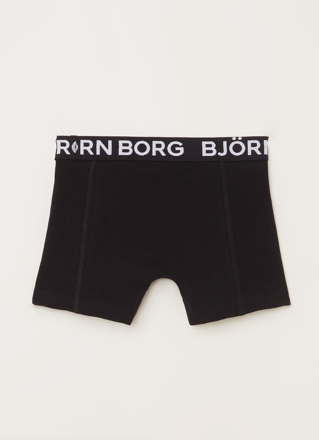 Björn Borg Boxershorts met logoband in 3-pack - voorkant 2 zwart