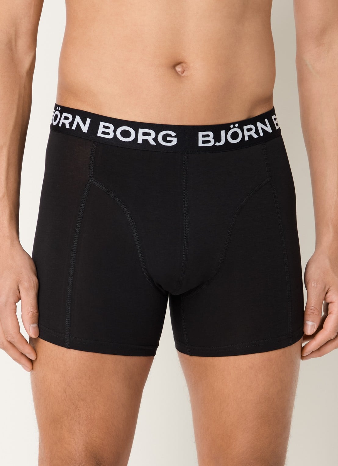 Björn Borg Boxershorts met logoband in 5-pack - detail 2 zwart