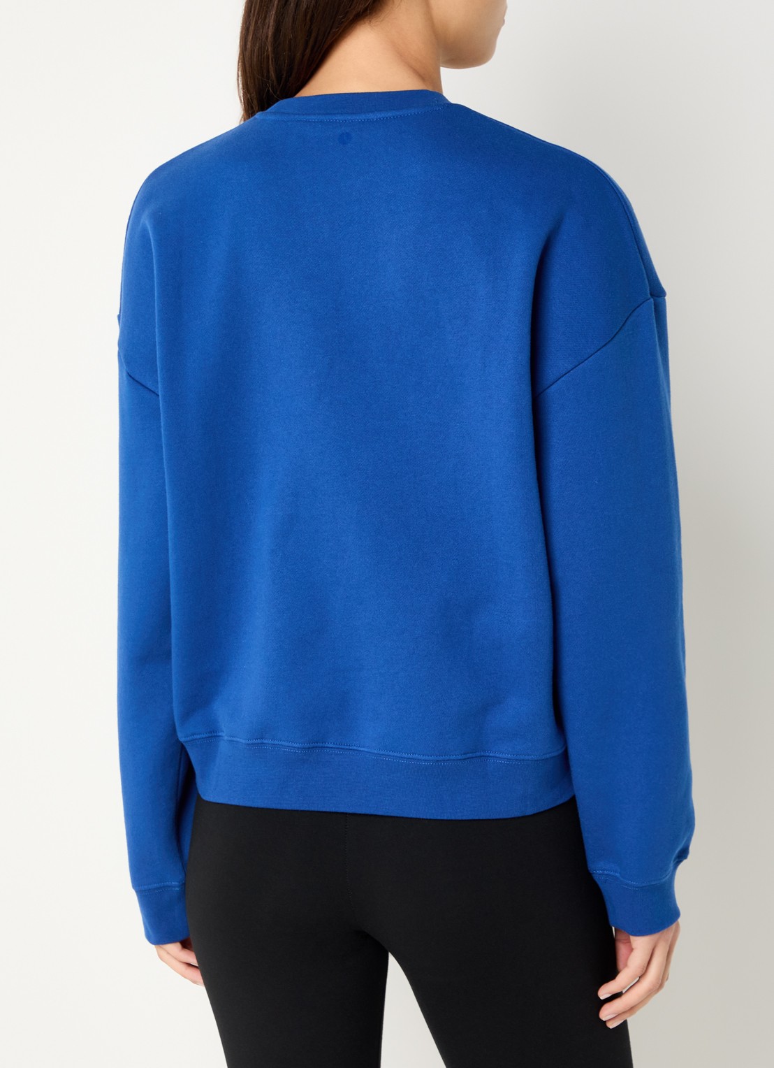 Björn Borg Boyfriend sweater met front- en backprint - achterkant blauw