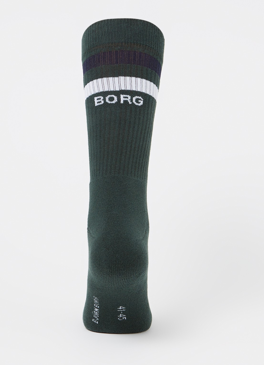 Björn Borg Core Crew sokken in 3-pack - voorkant 3 groen