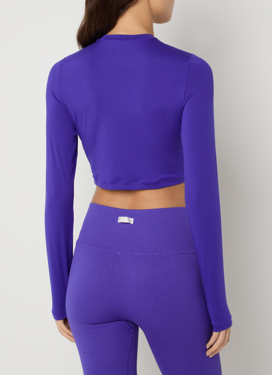 Björn Borg Crop top met logo - achterkant 3 kobaltblauw