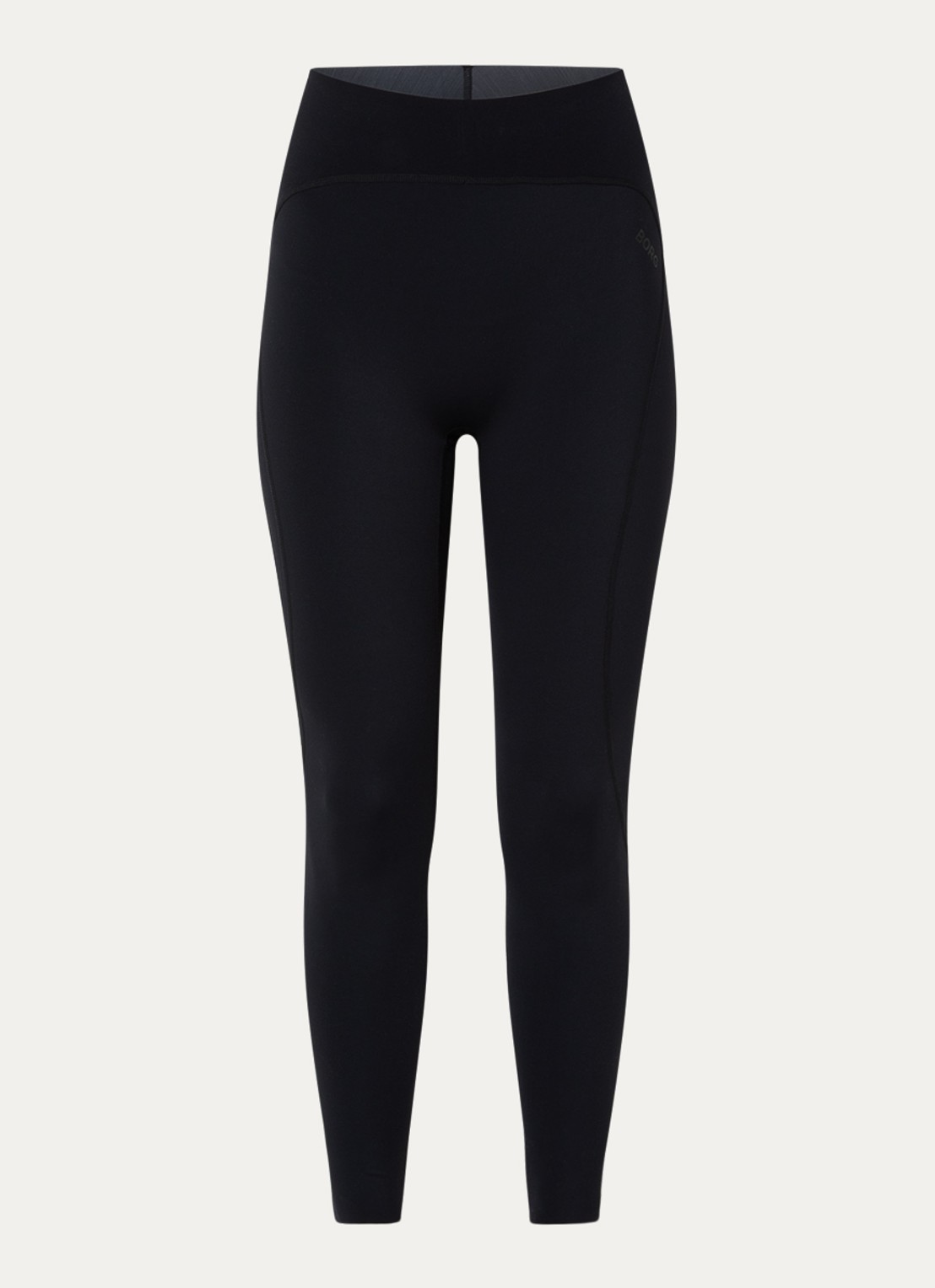 Björn Borg High waist trainingslegging met logo - voorkant 3 zwart