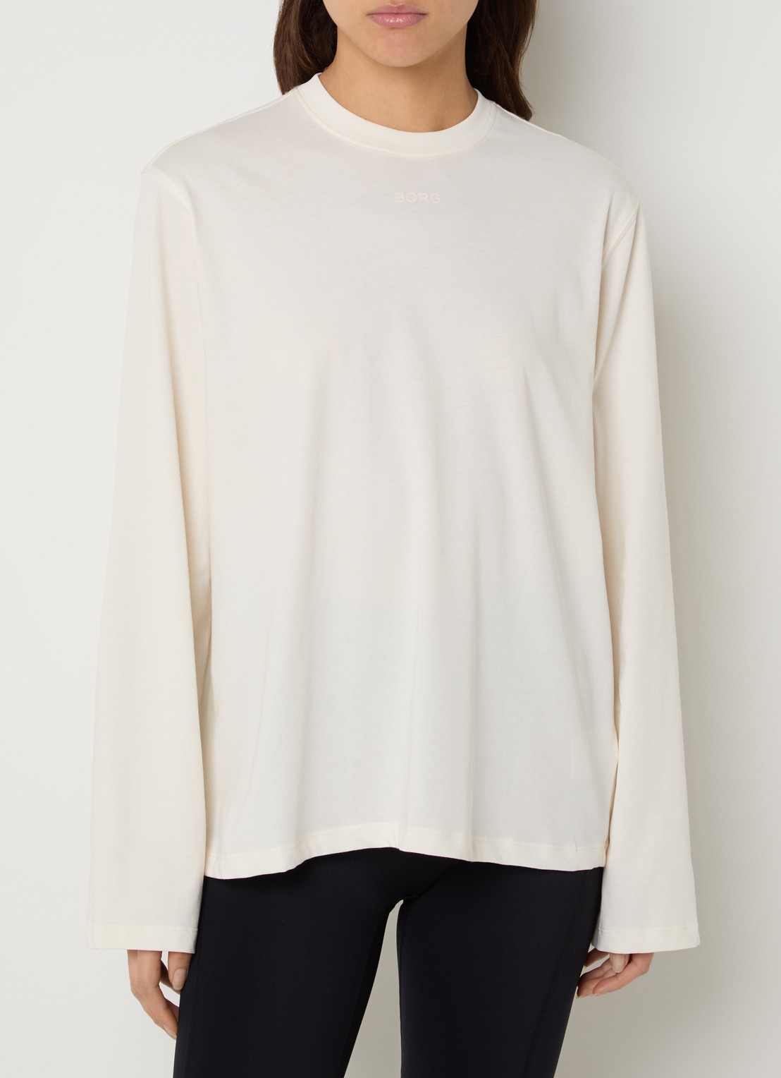 Björn Borg Longsleeve met backprint - achterkant 4 gebroken wit