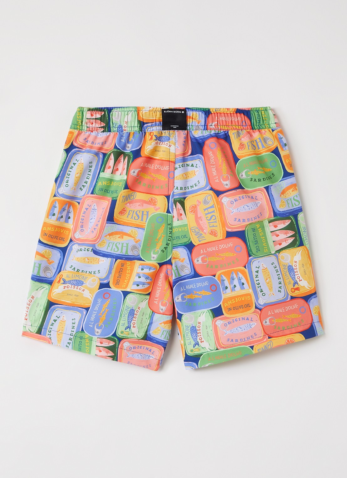 Björn Borg Loose fit korte broek met print - voorkant 3 orange