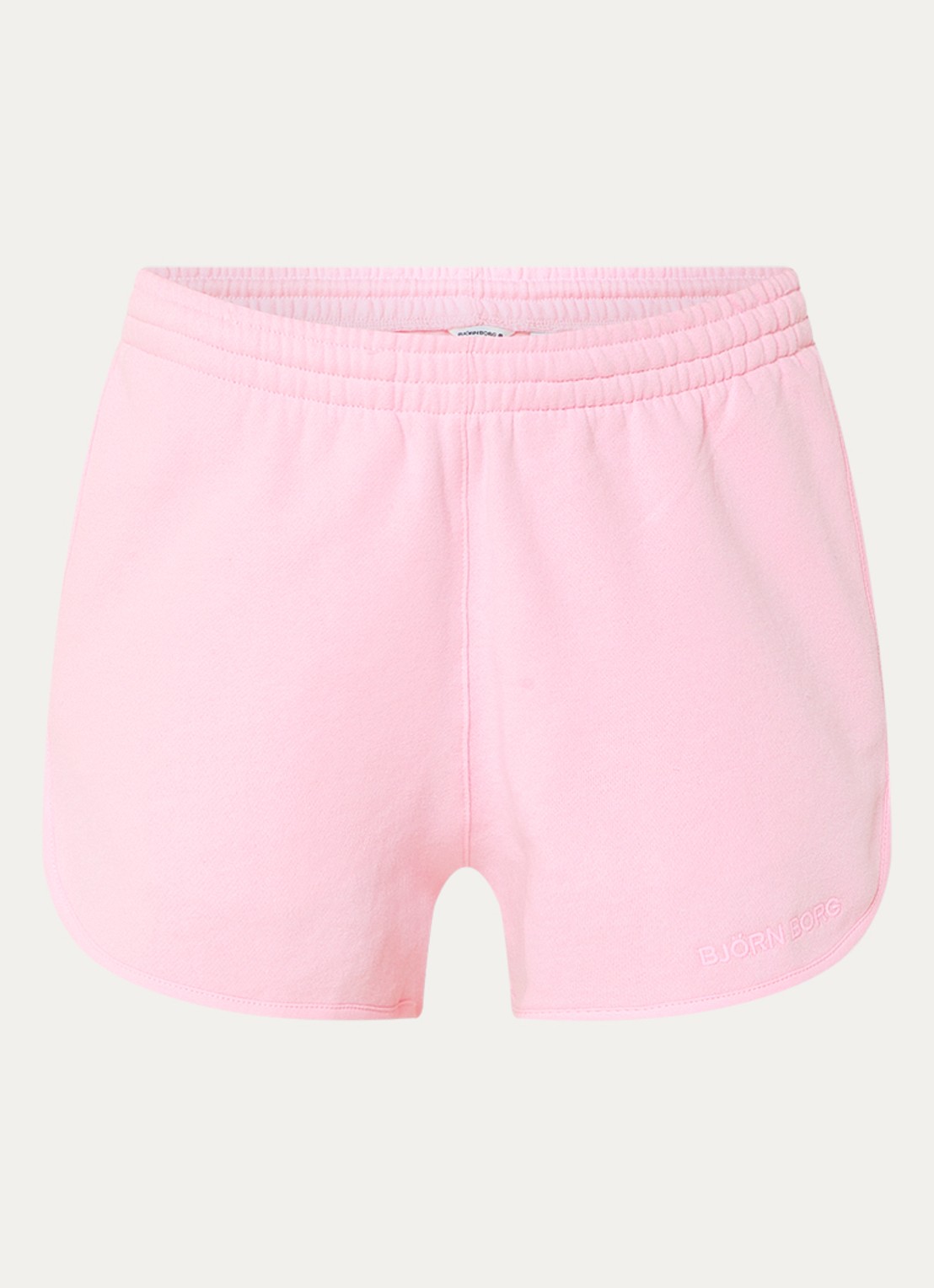 Björn Borg Low waist wide fit shorts met steekzakken - voorkant roze