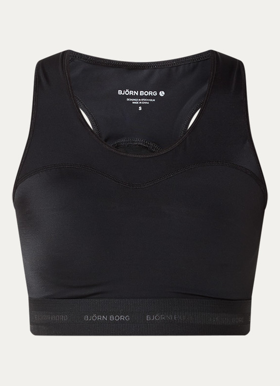 Björn Borg Performance sport bh met high support - voorkant zwart