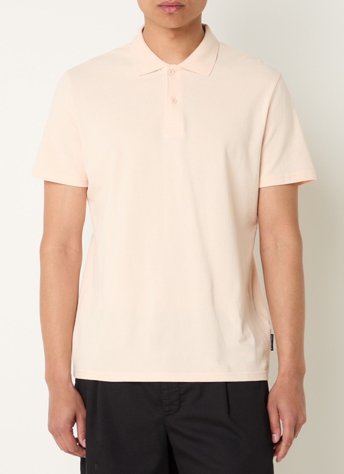 Björn Borg Regular fit polo van piqué katoen  - detail 3 abrikoos