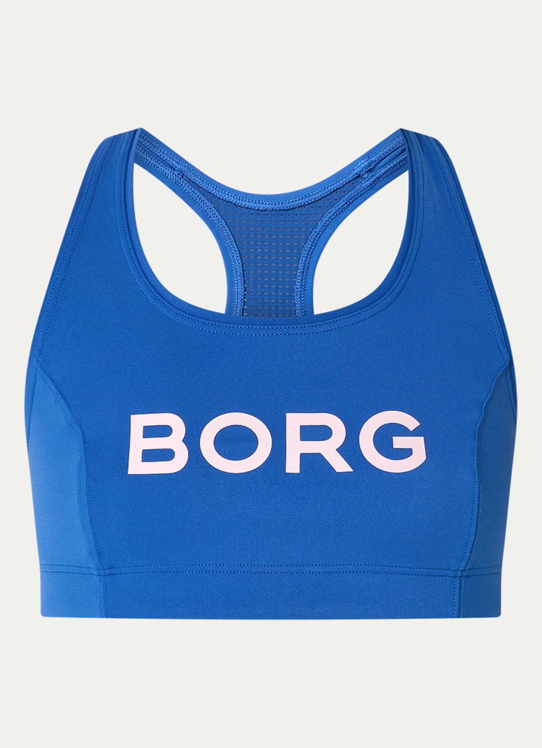 Björn Borg Sport bh met medium support en logo - voorkant 3 blauw
