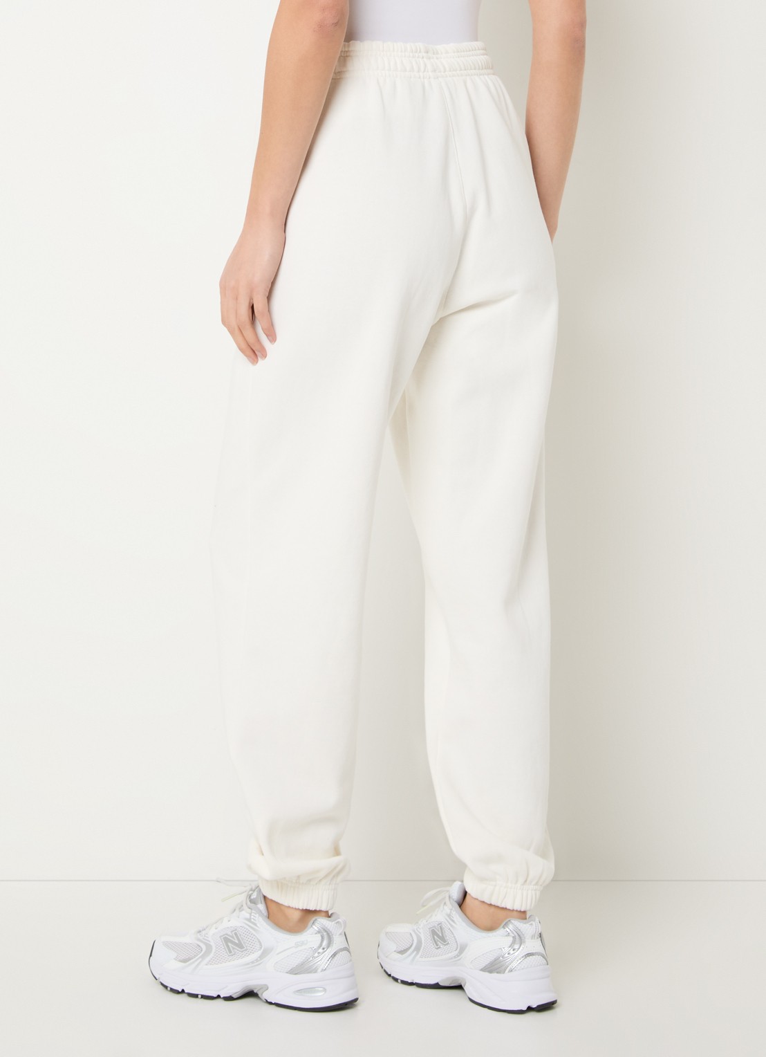 Björn Borg Studio high waist joggingbroek met steekzakken - achterkant gebroken wit