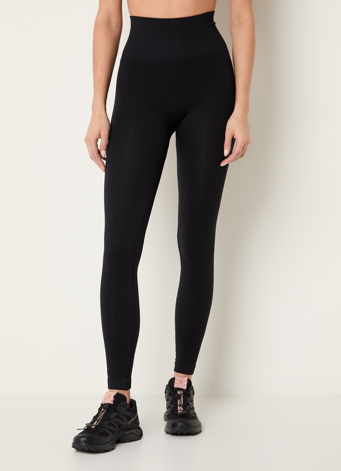 Björn Borg Studio high waist skinny fit rib trainingslegging - detail 4 zwart
