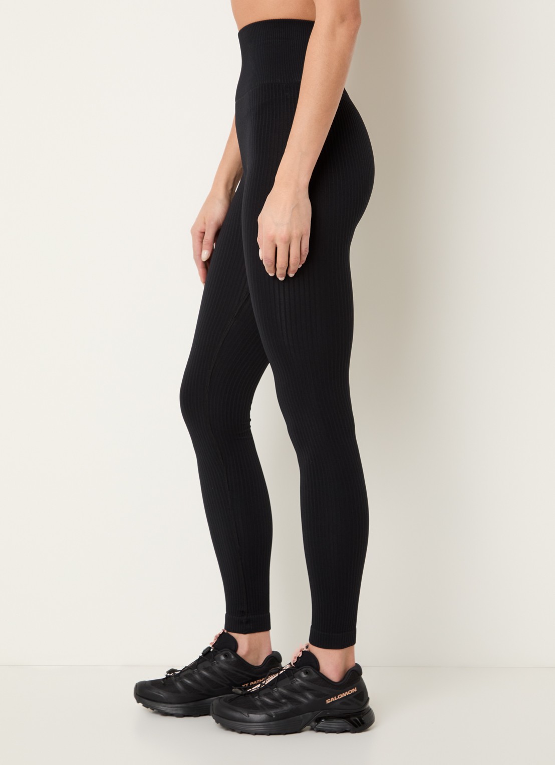 Björn Borg Studio high waist skinny fit rib trainingslegging - detail 5 zwart