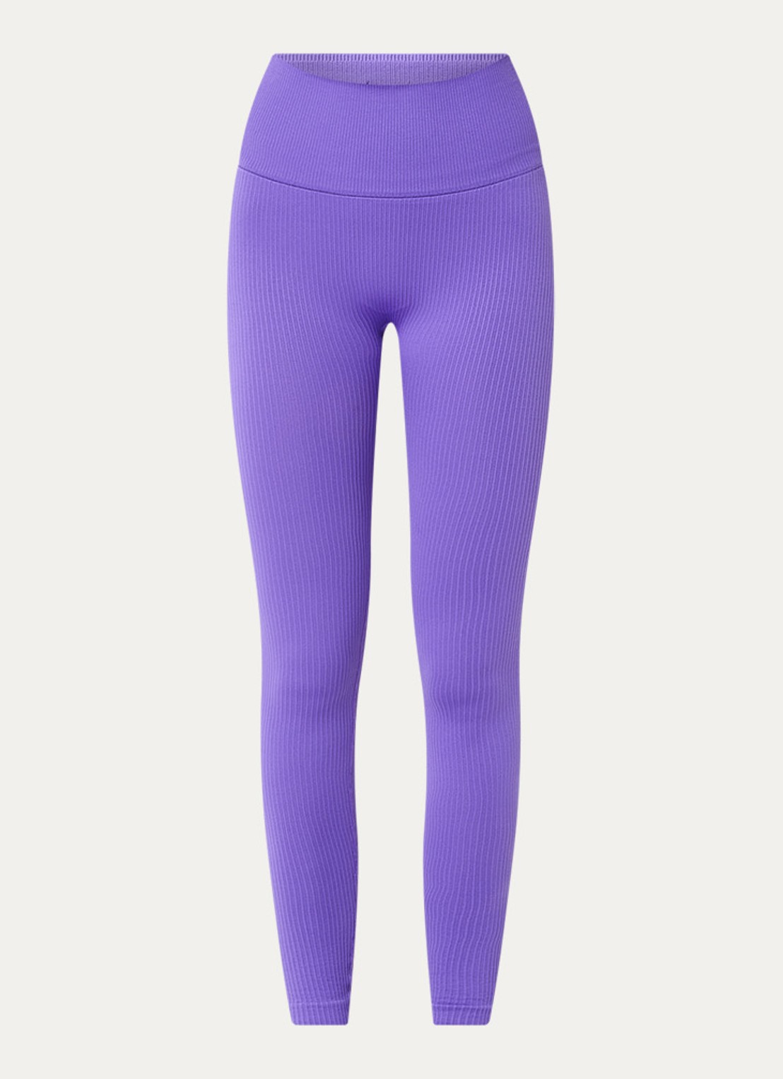 Björn Borg Studio high waist skinny fit rib trainingslegging - voorkant 4 violet