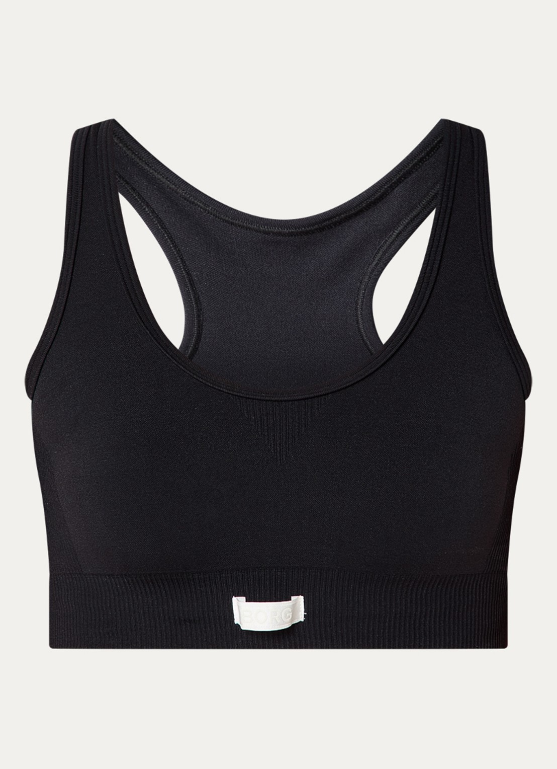Björn Borg Studio sport bh met light support - voorkant zwart