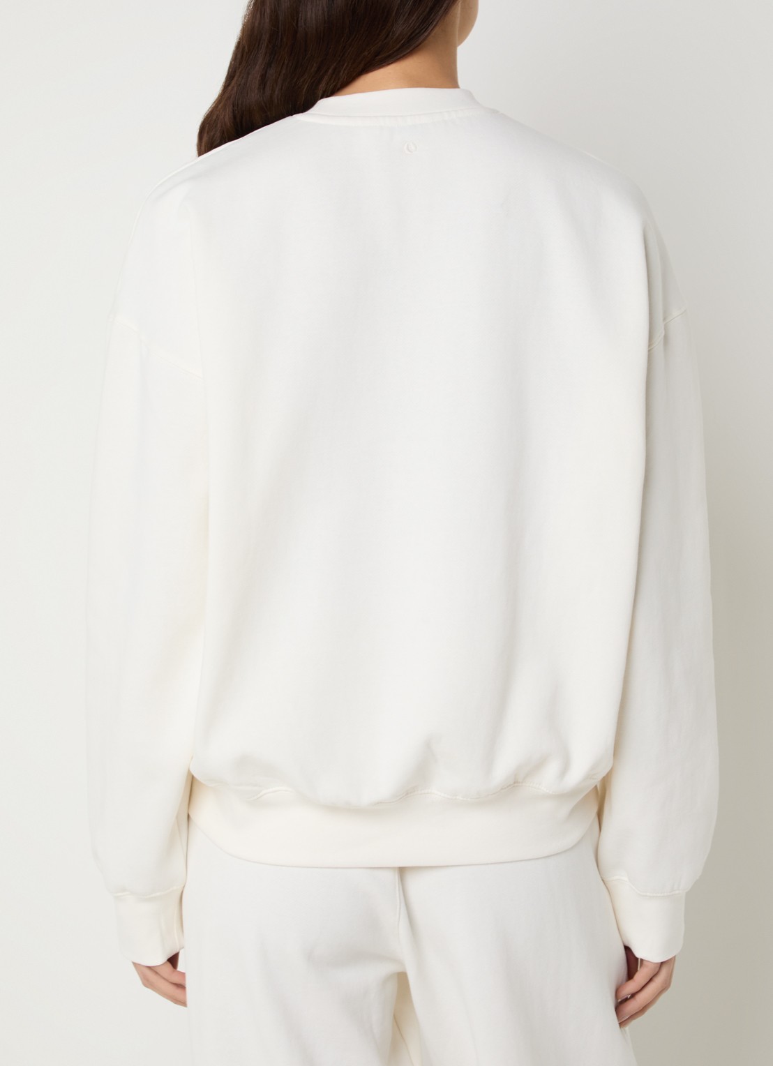 Björn Borg Studio sweater met logoborduring - achterkant 4 gebroken wit