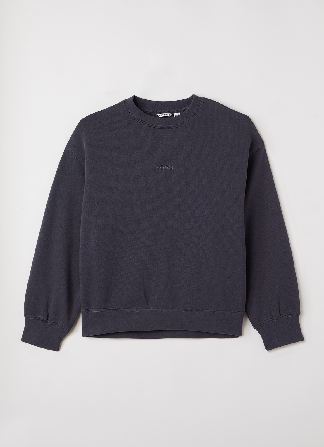 Björn Borg Sweater met logoborduring - voorkant 2 indigo