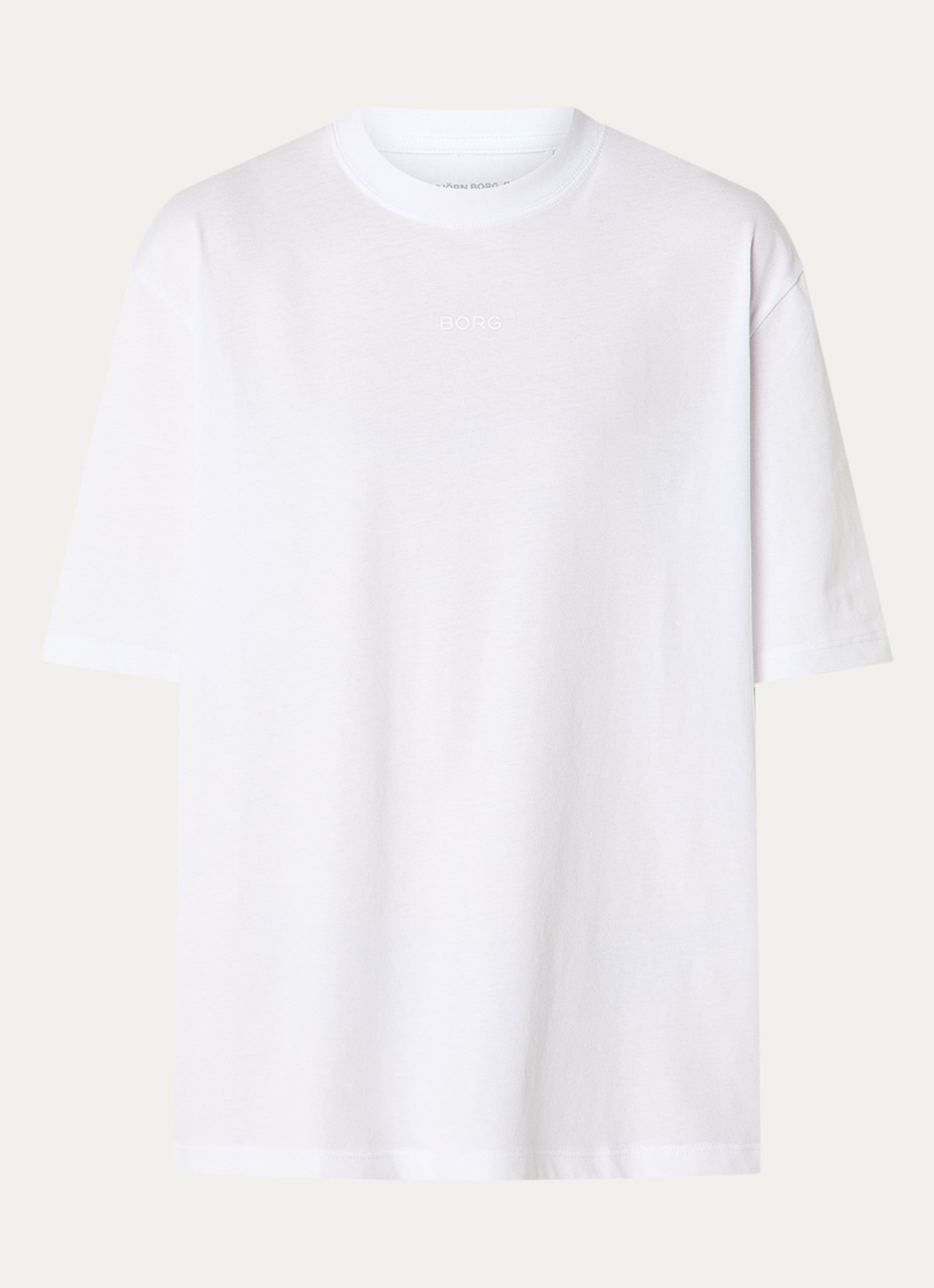 Björn Borg T-shirt met logoprint - voorkant 3 wit