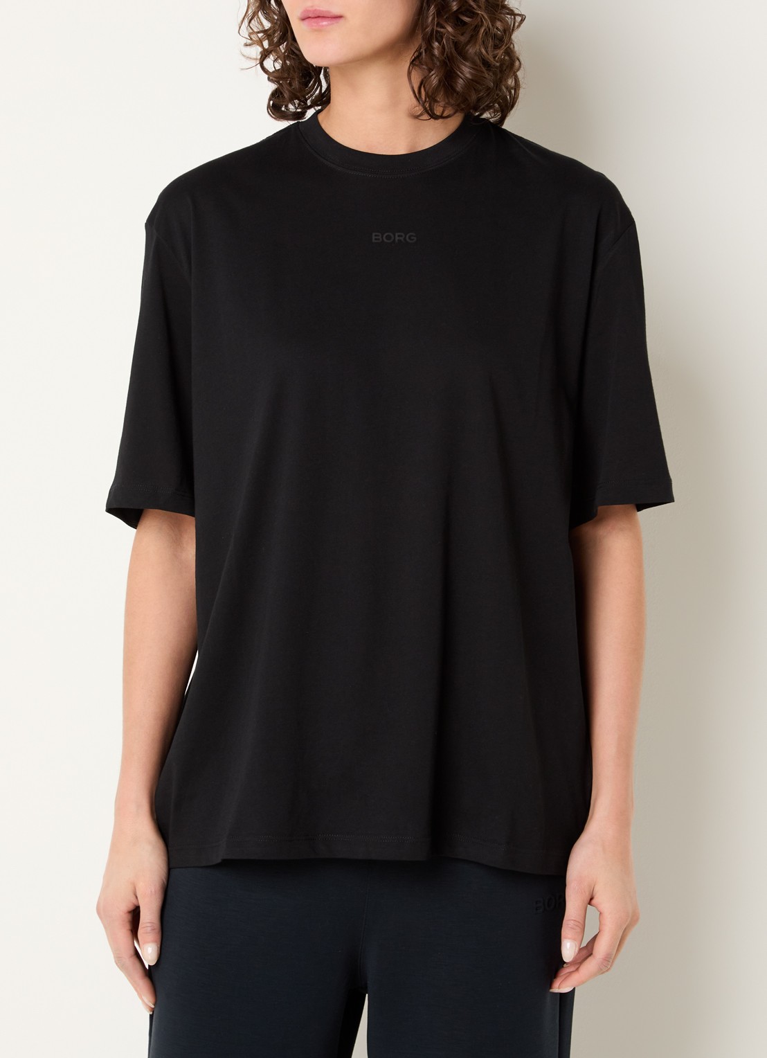 Björn Borg T-shirt met logoprint - detail 4 zwart