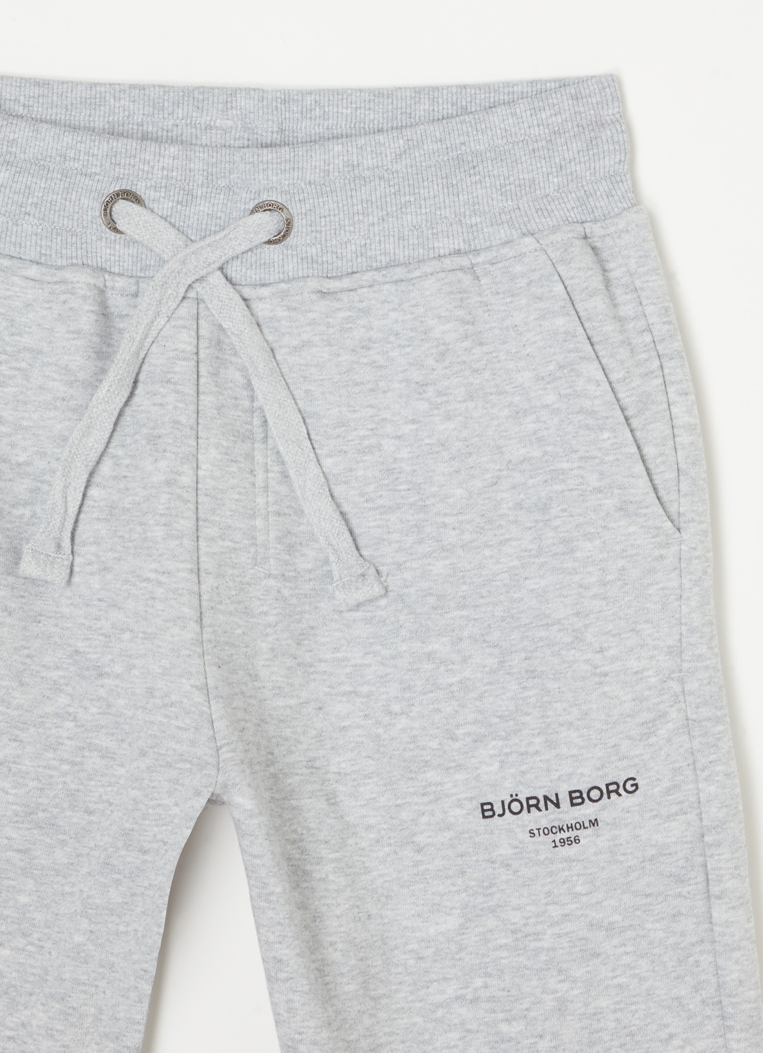 Björn Borg Tapered fit joggingbroek met steekzakken - detail grijsmele