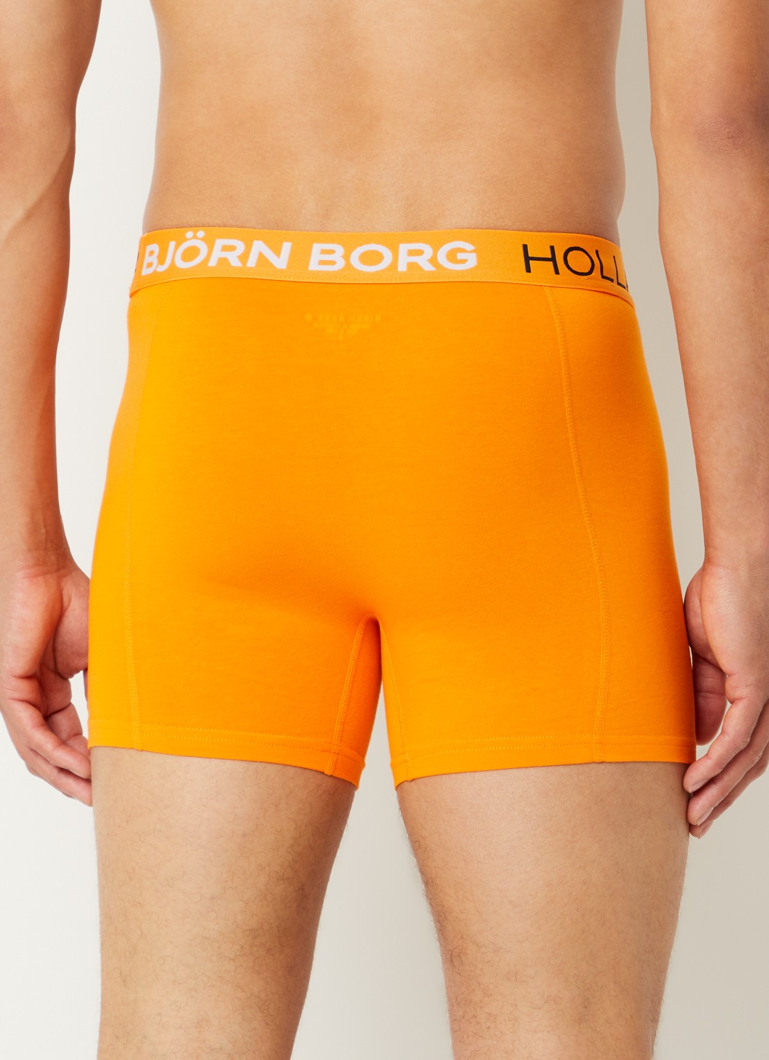 Björn Borg Team Holland boxershort van katoen in 3-pack - achterkant 4 orange
