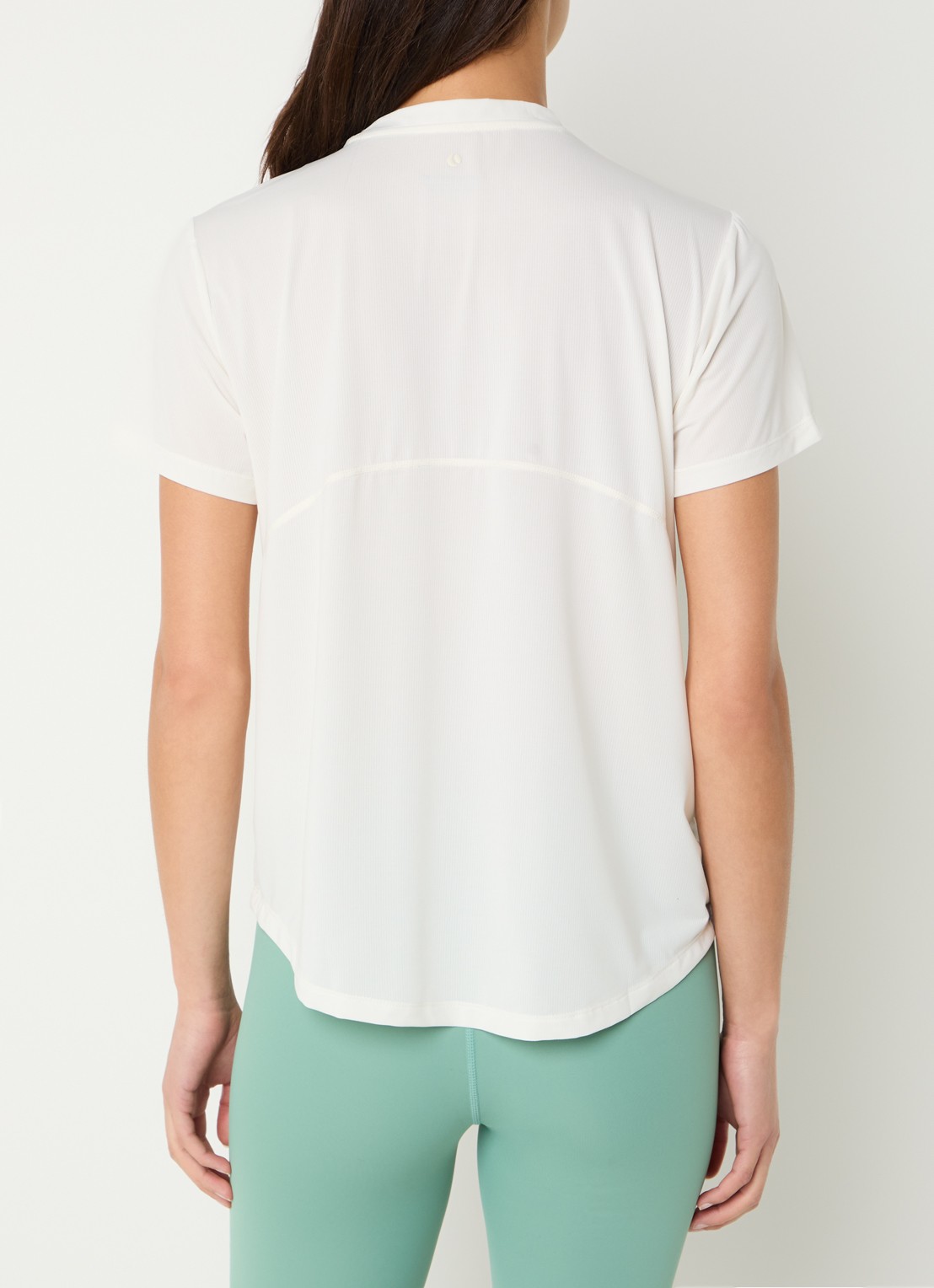 Björn Borg Trainings T-shirt met logo - achterkant 4 ivoor
