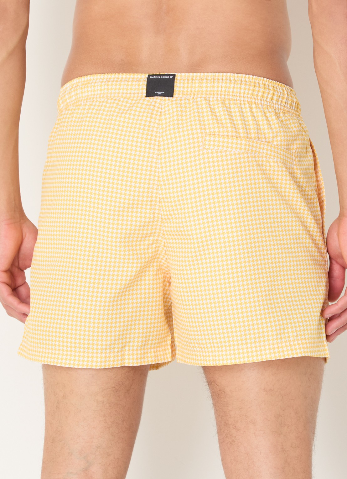 Björn Borg Zwemshort met print - achterkant 2 geel