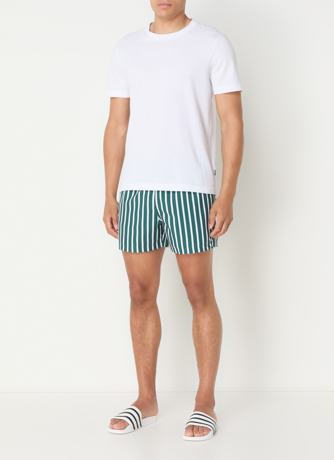 Björn Borg Zwemshorts met print - voorkant 4 zeegroen