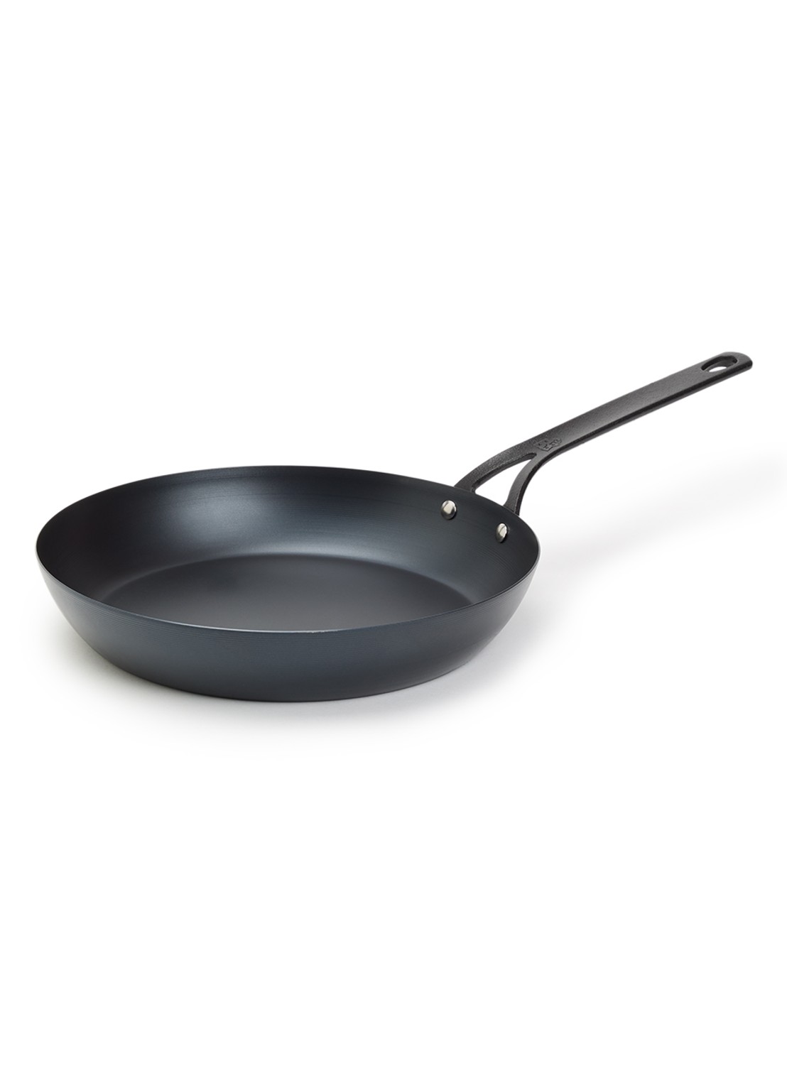 BK Black Steel koekenpan 30 cm  - voorkant zwart