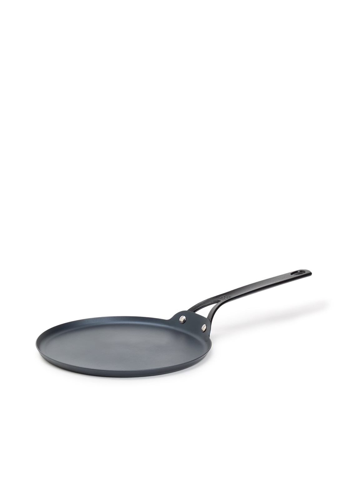 BK Black Steel pannenkoekenpan 26 cm  - voorkant zwart