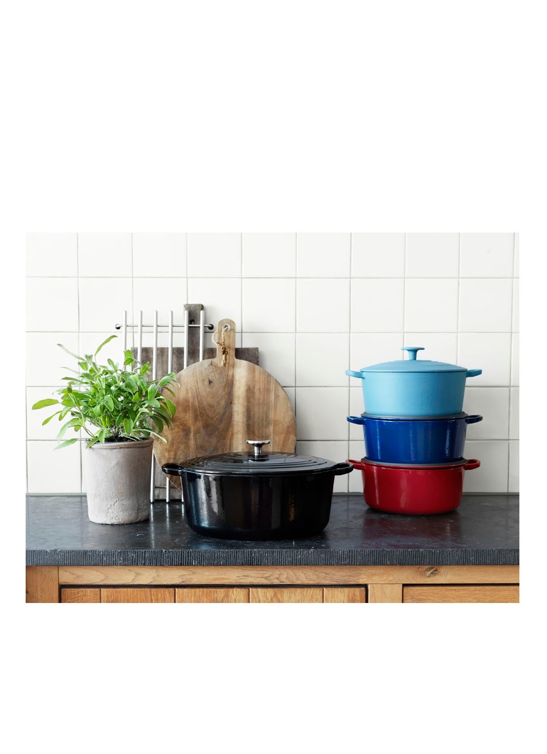 BK Bourgogne braadpan Ø32 cm - voorkant 2 zwart