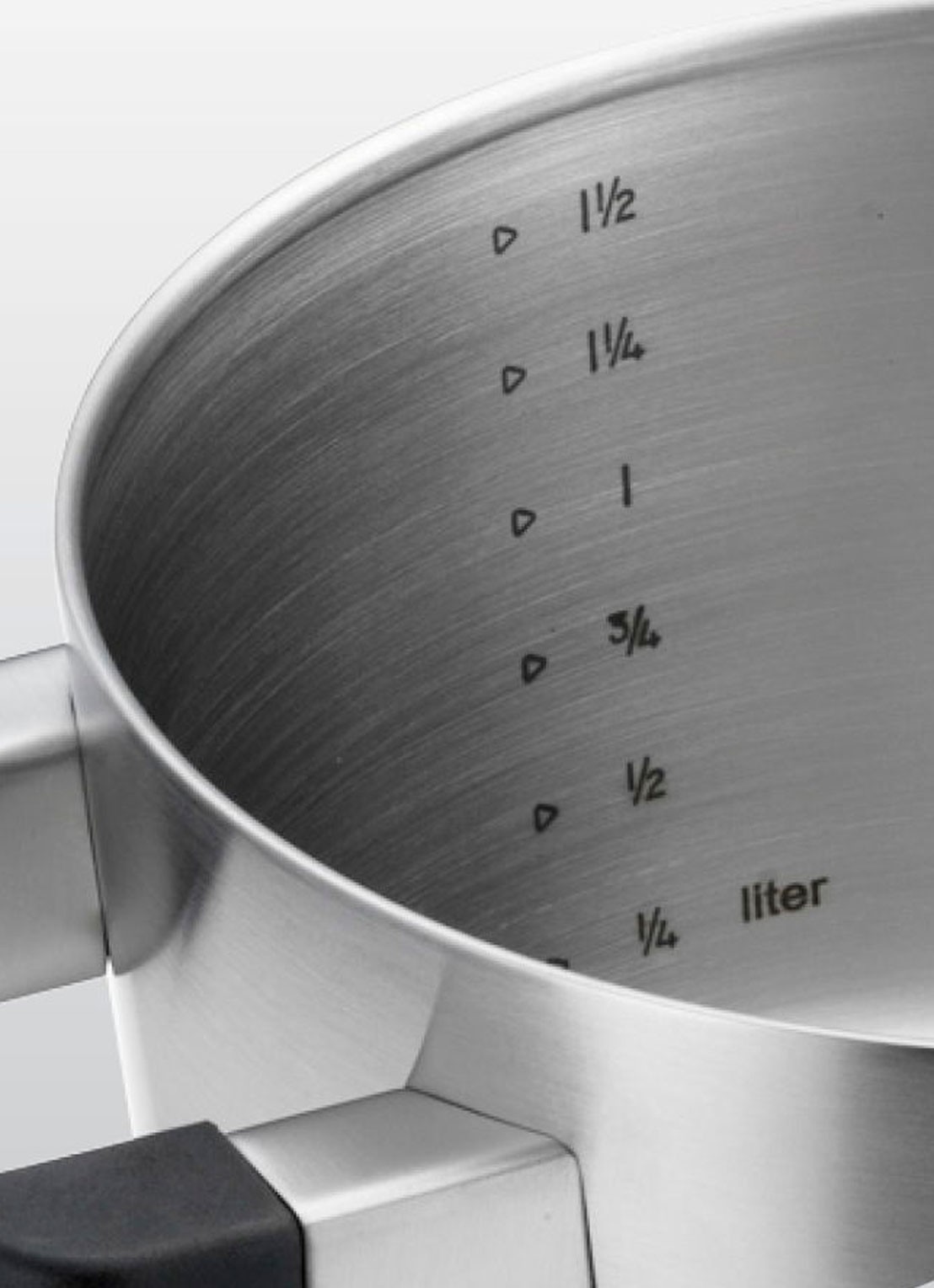 BK Conical Cool Glas pannenset 4-delig - detail 4 zilver