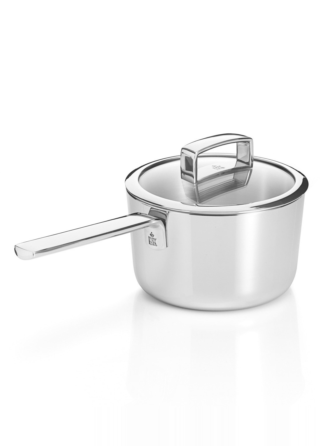 BK Conical Deluxe steelpan 16 cm - voorkant zilver