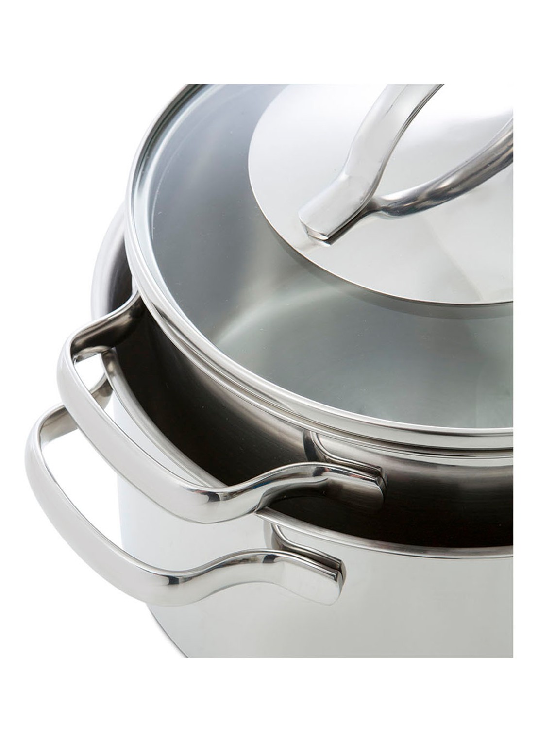 BK Essentials pannenset 4-delig - detail 5 zilver
