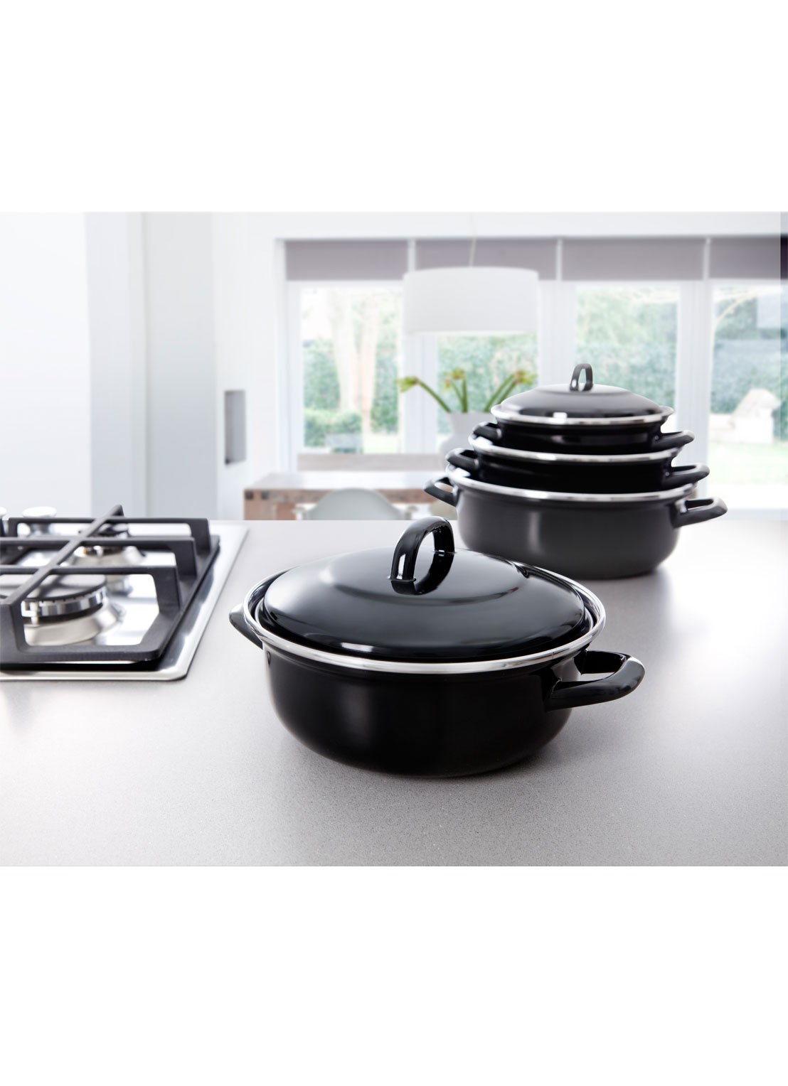 BK Fortalit braadpan Ø24 cm - voorkant zwart