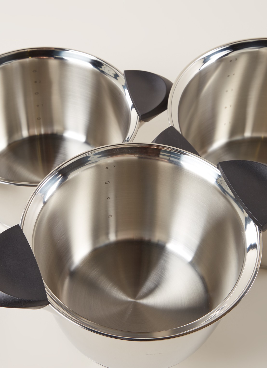 BK Q-Linair Classic pannenset 5-delig - detail zilver