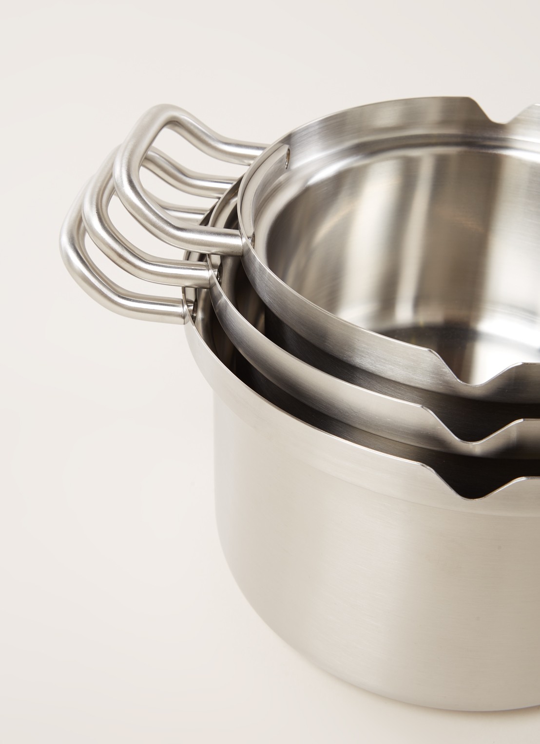 BK Q-Linair Master Glas pannenset 5-delig - detail 5 zilver