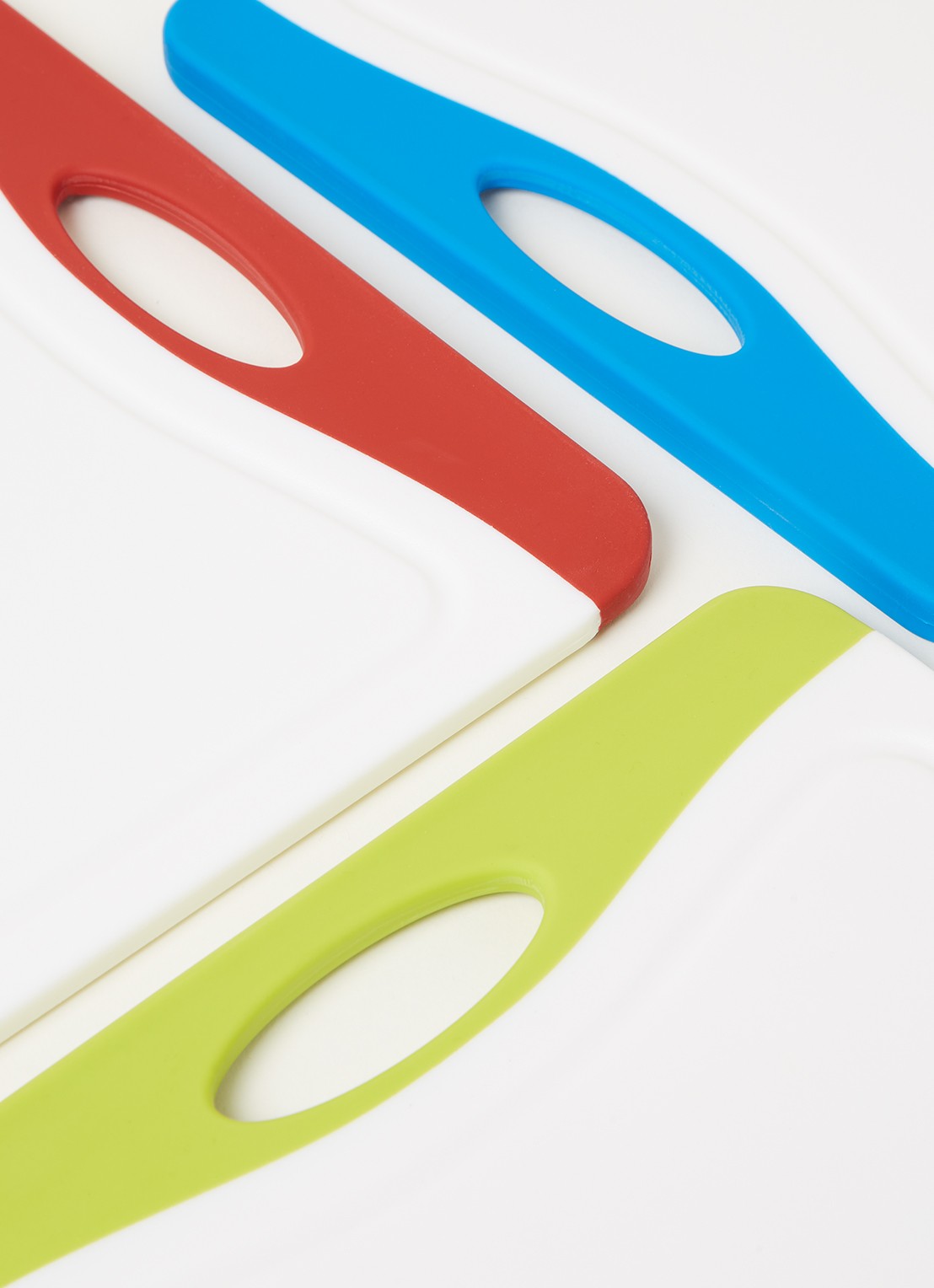 BK Universele snijplank 25 x 36 cm set van 3 - detail wit