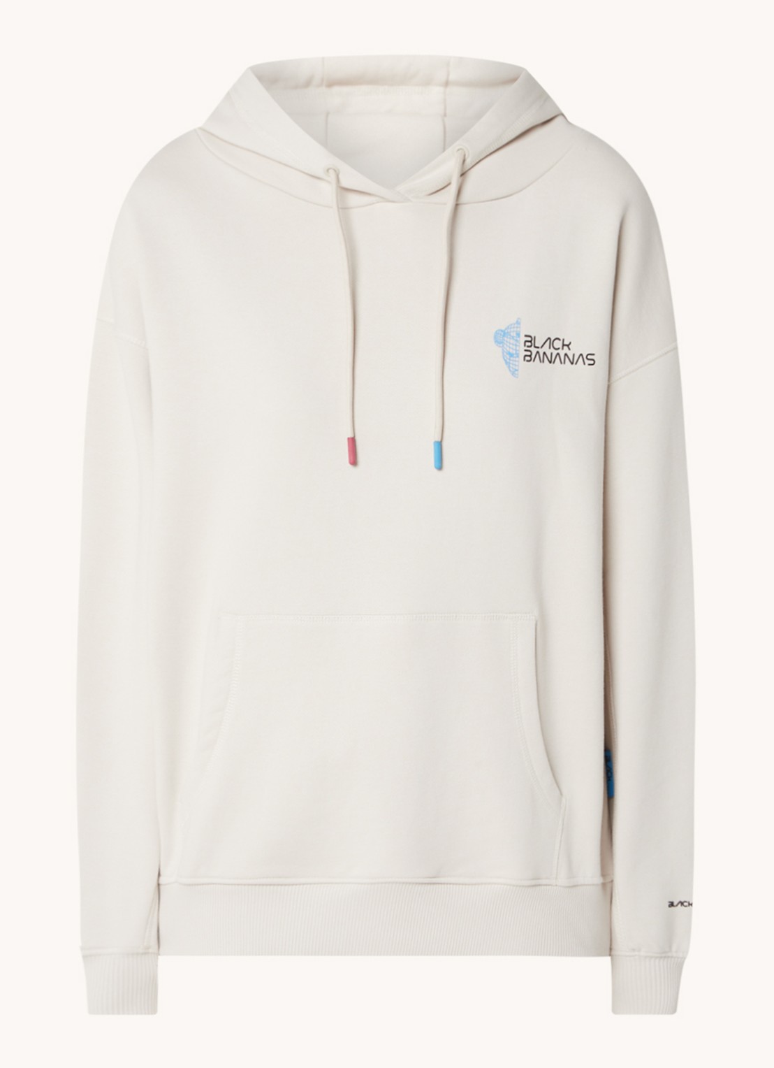 Black Bananas Eclipse hoodie met logo - voorkant zand