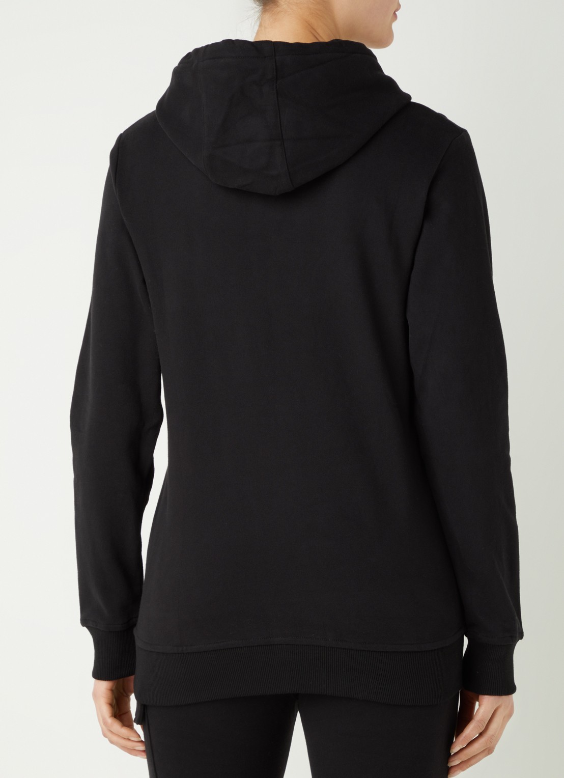 Black Bananas Hoodie met steekzakken en logoborduring - achterkant 5 zwart
