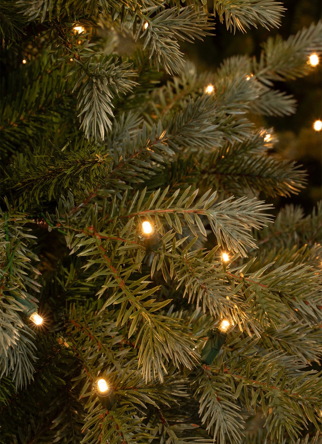 Black box Ardley kunstkerstboom met LED verlichting 185 cm - detail 4 groen