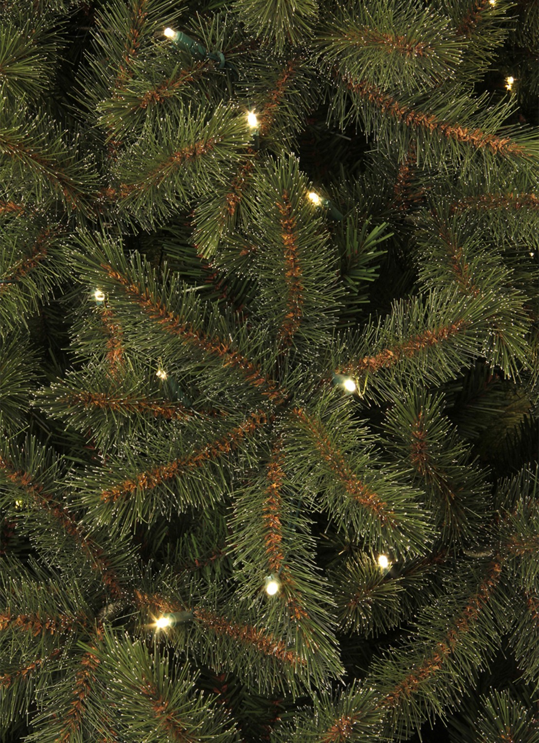 Black box Toronto kunstkerstboom met LED verlichting 185 cm - detail 2 groen