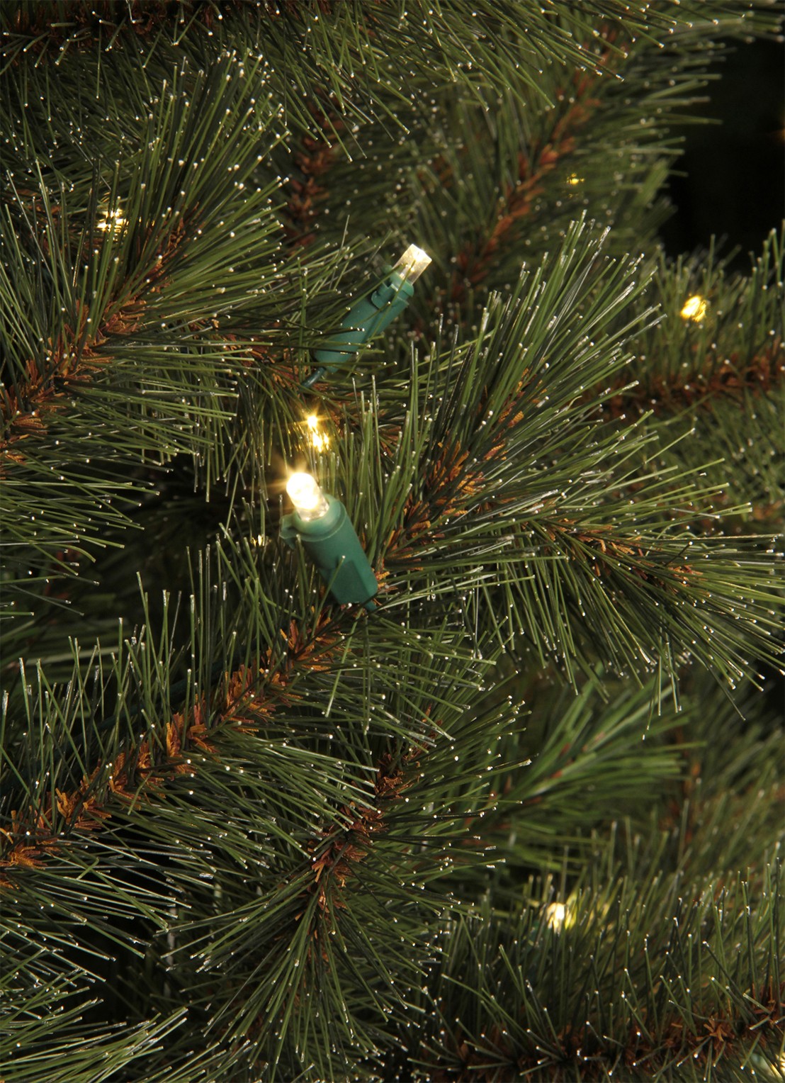 Black box Toronto kunstkerstboom met LED verlichting 230 cm - achterkant 3 groen