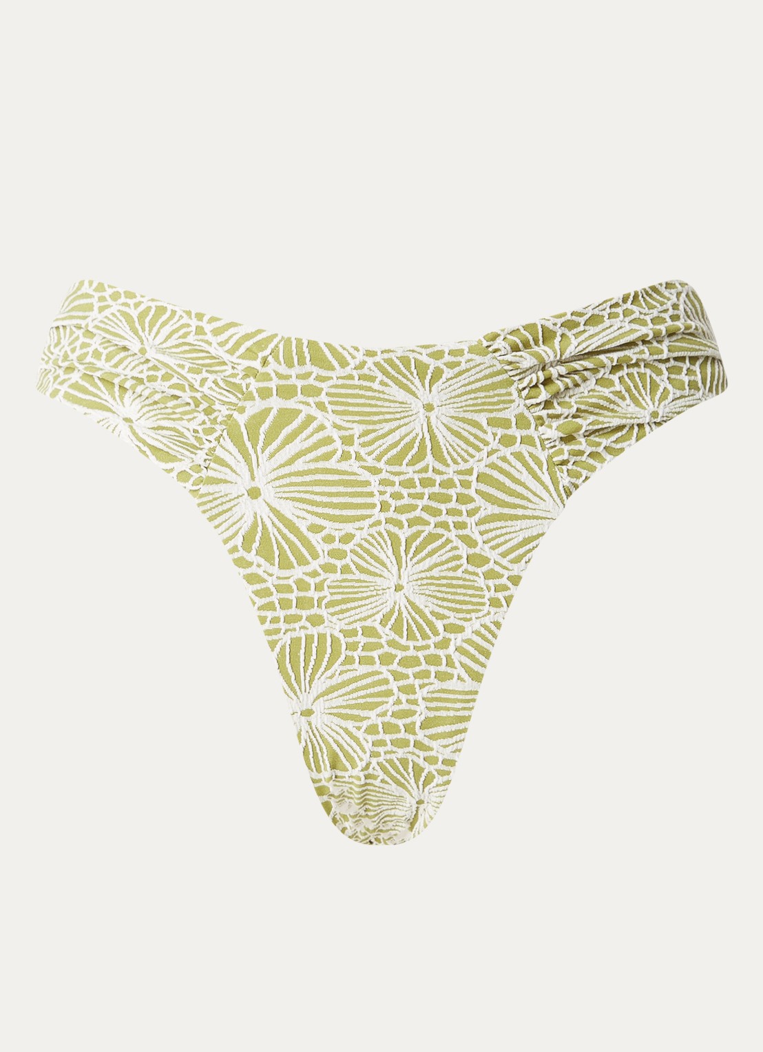 Blackbough Swim Audrey bikinislip met print - voorkant 4 mosgroen