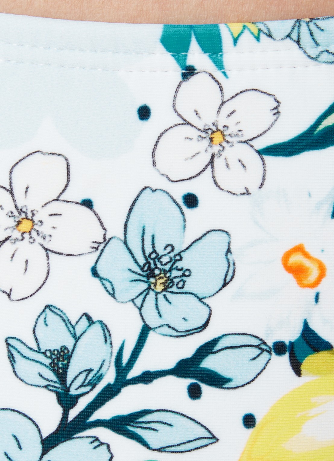 Blackbough Swim Misha bikinislip met bloemenprint - detail 3 lichtblauw