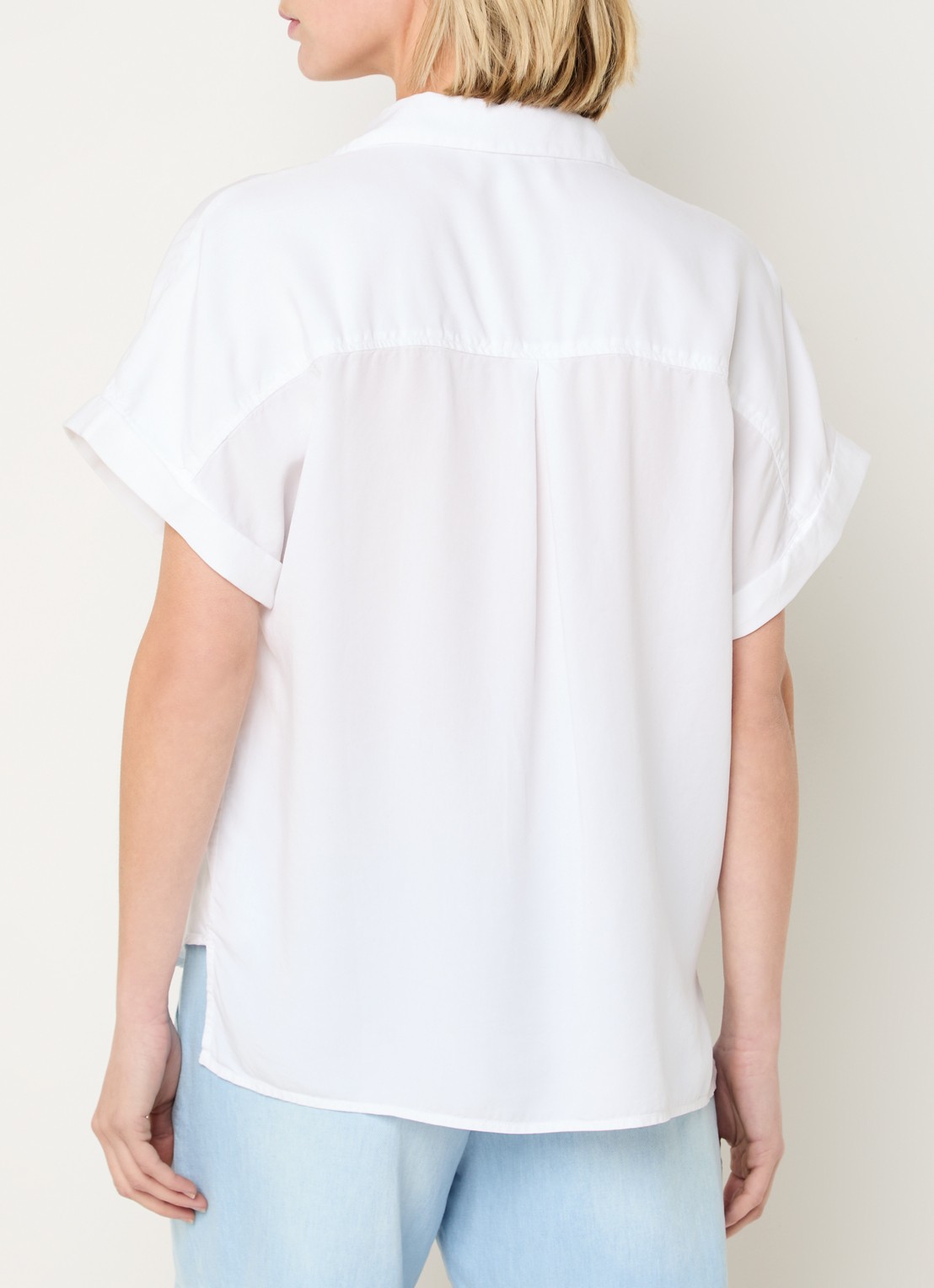 BLLMR Mia blouse met borstzakken - achterkant wit