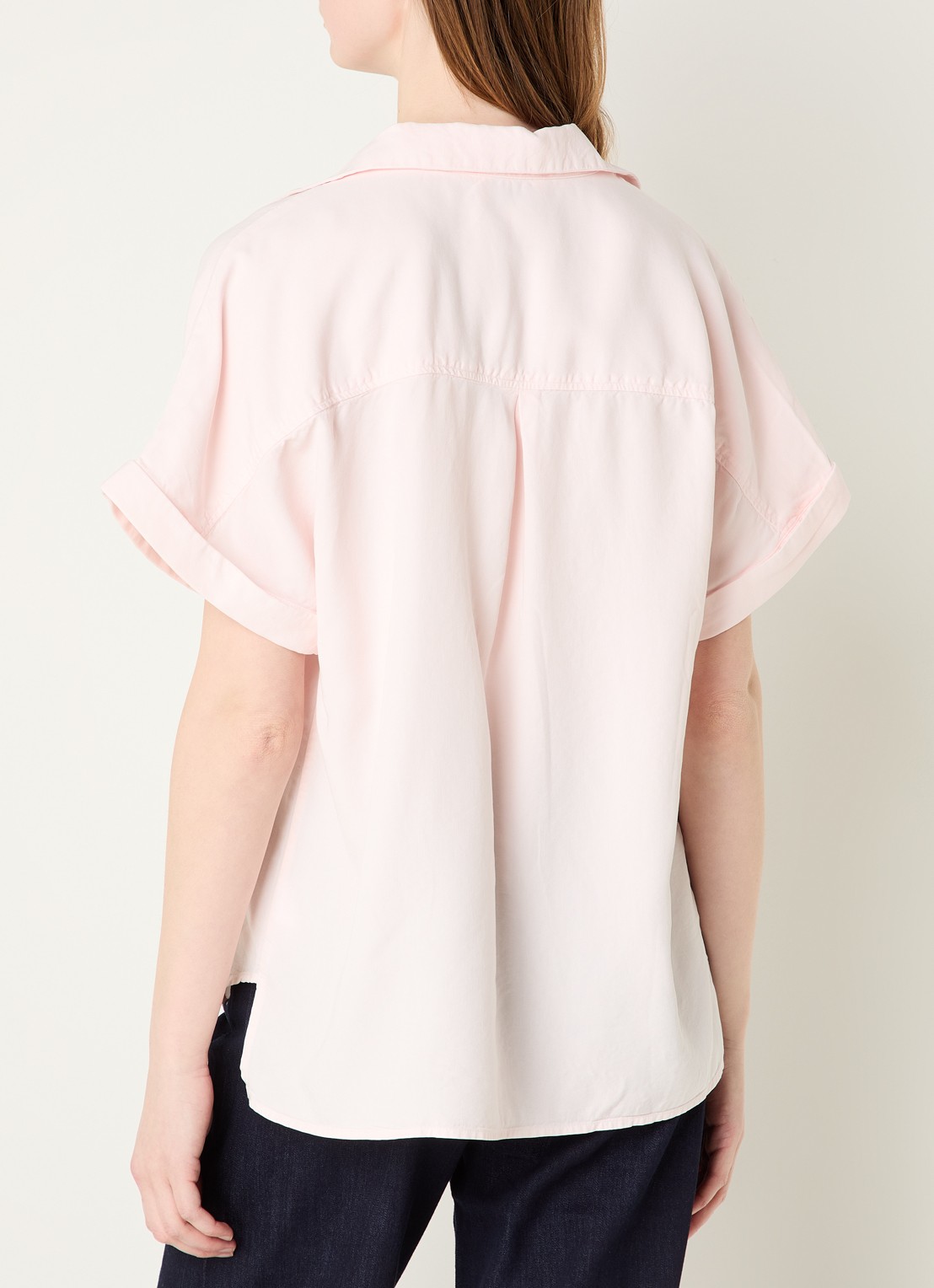 BLLMR Mia blouse met borstzakken - achterkant lichtroze