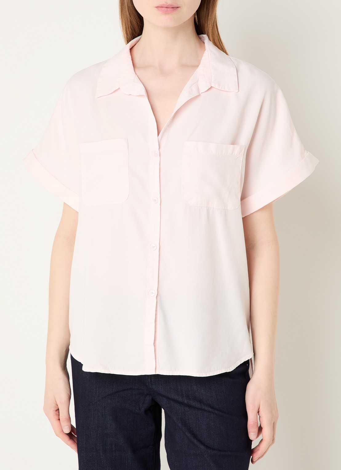 BLLMR Mia blouse met borstzakken - detail 4 lichtroze