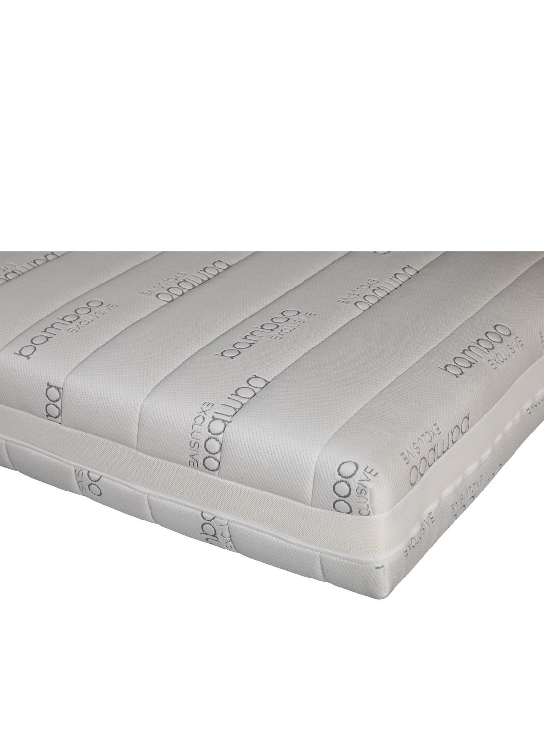 Bloemendaal Bamboo matras  - voorkant 2 wit